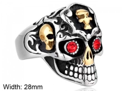 Stainless Steel Skull Rings Wholesale - HY0143R1191
