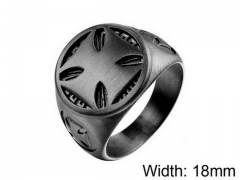 Stainless Steel Jewelry Wholesale - Stainless Steel Rings - HY004R0093HMB
