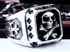 Stainless Steel Skull Rings Wholesale - HY0012R718