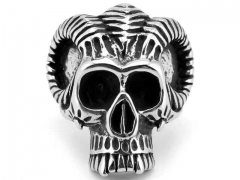 Stainless Steel Skull Rings Wholesale - HY0143R0587