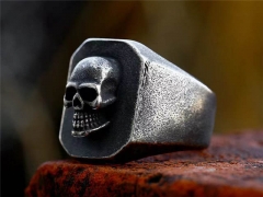 Stainless Steel Skull Rings Wholesale - HY0012R1007