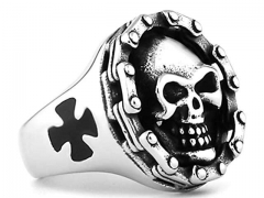 Stainless Steel Skull Rings Wholesale - HY0145R0139