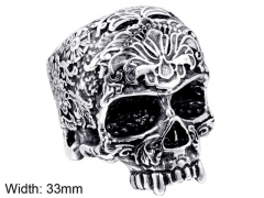Stainless Steel Skull Rings Wholesale - HY004R463