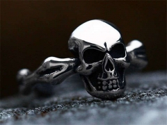 Stainless Steel Skull Rings Wholesale - HY0012R592