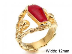 Stainless Steel Skull Rings Wholesale - HY0150R0027
