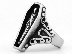 Stainless Steel Skull Rings Wholesale - HY0145R0137