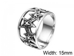 Stainless Steel Jewelry Wholesale - Stainless Steel Rings - HY004R0015HMB
