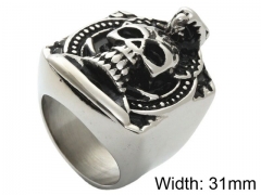 Stainless Steel Skull Rings Wholesale - HY0001R322