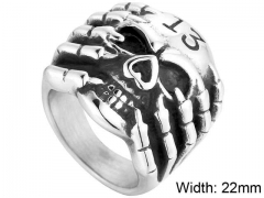 Stainless Steel Skull Rings Wholesale - HY0143R0594