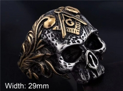 Stainless Steel Skull Rings Wholesale - HY0153R0170