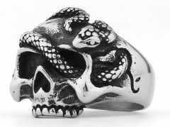 Stainless Steel Skull Rings Wholesale - HY0145R0125