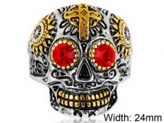 Stainless Steel Skull Rings Wholesale - HY001R0004HND