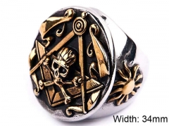 Stainless Steel Skull Rings Wholesale - HY0143R0560