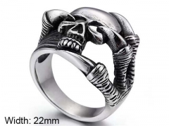 Stainless Steel Skull Rings Wholesale - HY0150R0132