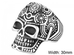 Stainless Steel Skull Rings Wholesale - HY0143R0638