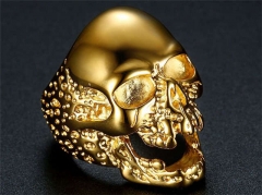 Stainless Steel Skull Rings Wholesale - HY0119R013