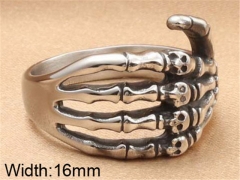 Stainless Steel Skull Rings Wholesale - HY0062R683