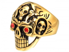 Stainless Steel Skull Rings Wholesale - HY004R320