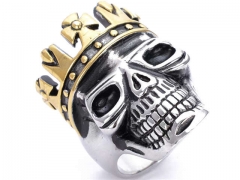 Stainless Steel Skull Rings Wholesale - HY0143R0629