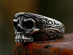 Stainless Steel Skull Rings Wholesale - HY0012R1150