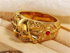 Stainless Steel Skull Rings Wholesale - HY0149R0523