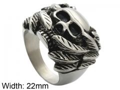 Stainless Steel Skull Rings Wholesale - HY0001R282