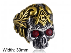 Stainless Steel Skull Rings Wholesale - HY0014R165