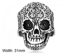Stainless Steel Skull Rings Wholesale - HY0143R0618