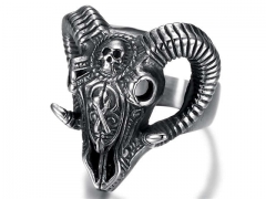 Stainless Steel Skull Rings Wholesale - HY0119R419