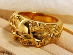 Stainless Steel Skull Rings Wholesale - HY0149R0524
