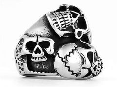 Stainless Steel Skull Rings Wholesale - HY0145R0136