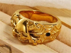 Stainless Steel Skull Rings Wholesale - HY0149R0525