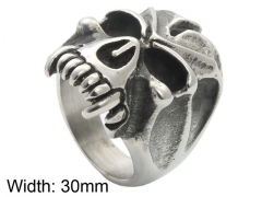 Stainless Steel Skull Rings Wholesale - HY0001R300