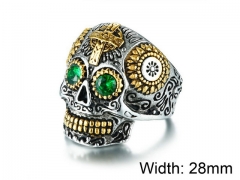 Stainless Steel Skull Rings Wholesale - HY006R0060IKC