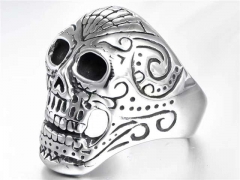 Stainless Steel Skull Rings Wholesale - HY0143R0625
