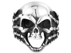 Stainless Steel Skull Rings Wholesale - HY0143R0613
