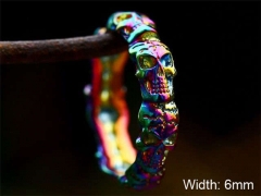 Stainless Steel Skull Rings Wholesale - HY0012R695