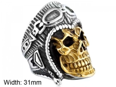 Stainless Steel Skull Rings Wholesale - HY0143R0621