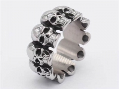 Stainless Steel Skull Rings Wholesale - HY0013R2640