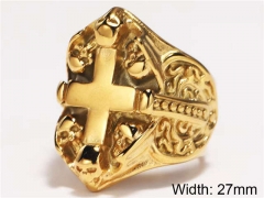Stainless Steel Skull Rings Wholesale - HY0143R0967