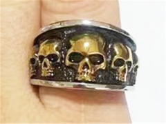 Stainless Steel Skull Rings Wholesale - HY0153R0088