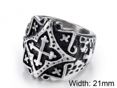 Stainless Steel Jewelry Wholesale - Stainless Steel Rings - HY002R0041HMR