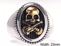 Stainless Steel Skull Rings Wholesale - HY0143R0321