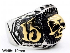 Stainless Steel Skull Rings Wholesale - HY0143R0584