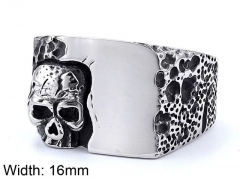 Stainless Steel Skull Rings Wholesale - HY0153R0253