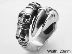 Stainless Steel Skull Rings Wholesale - HY0103R100