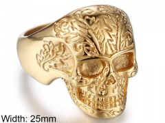 Stainless Steel Skull Rings Wholesale - HY002R286