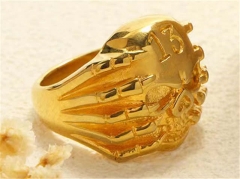 Stainless Steel Skull Rings Wholesale - HY0149R0449