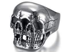 Stainless Steel Skull Rings Wholesale - HY0119R414