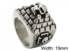 Stainless Steel Skull Rings Wholesale - HY0001R323